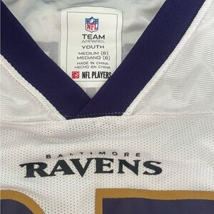 NFL Youth Ravens Jersey - White and Dark Blue